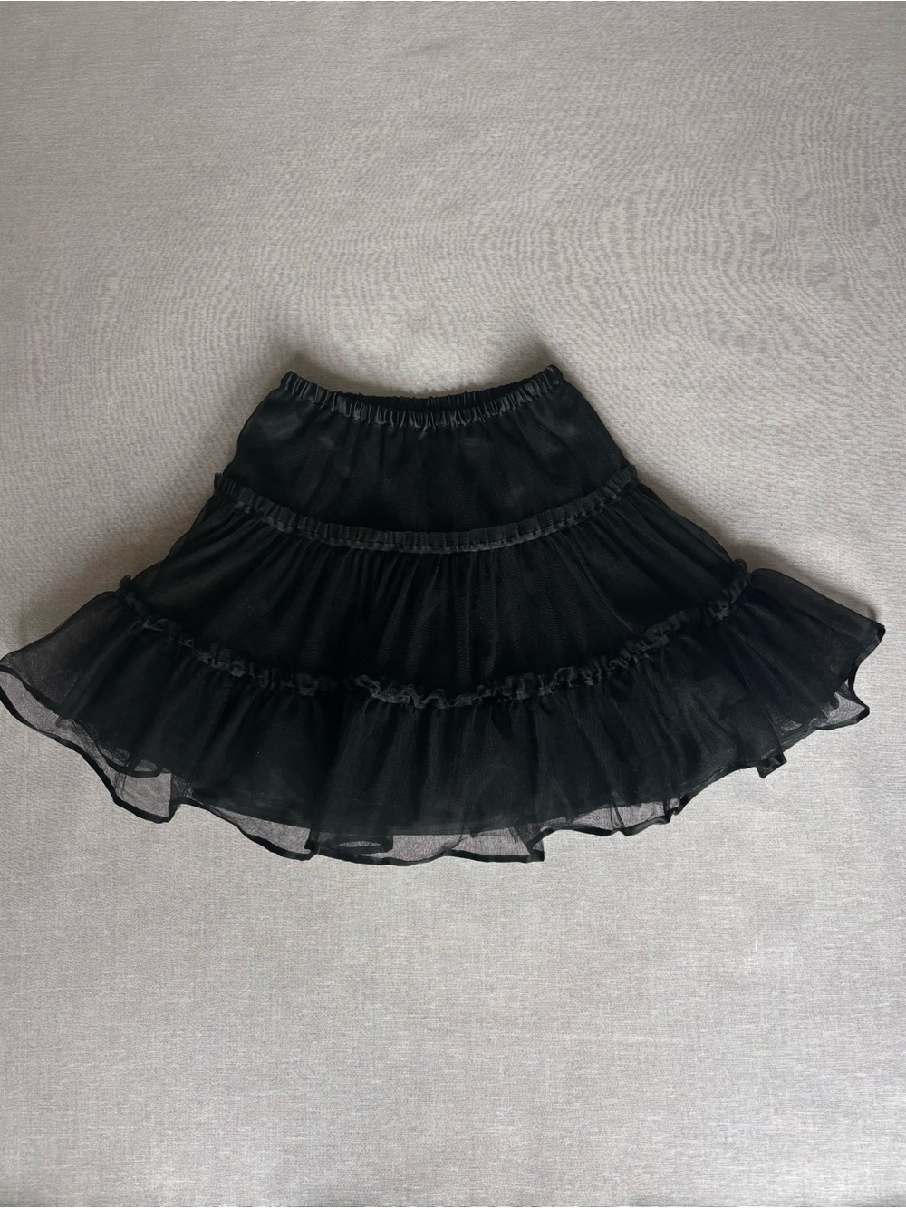 Hanna Anderson black tulle tutu kids skirt costume ballet holiday